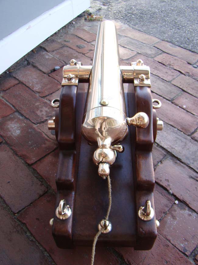 A beautiful late 19th century brass signal cannon by R.H. Brown & Co., of New Haven, CT., circa 1890 — image 5